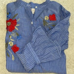 Women’s LOFT Embroidered Blouse